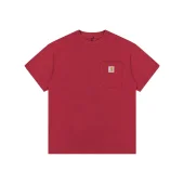 Футболка Carhartt Small Logo On The Pocket "Red"