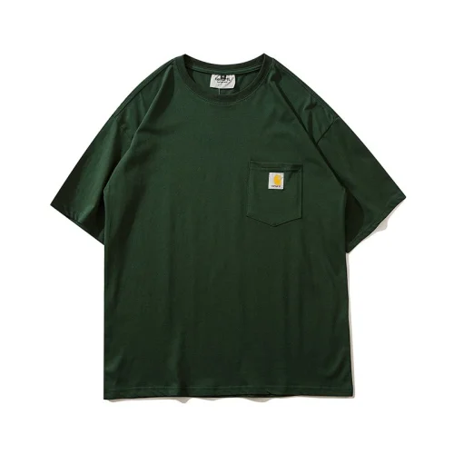 Футболка Carhartt Cotton With A Logo On The Pocket "Green"