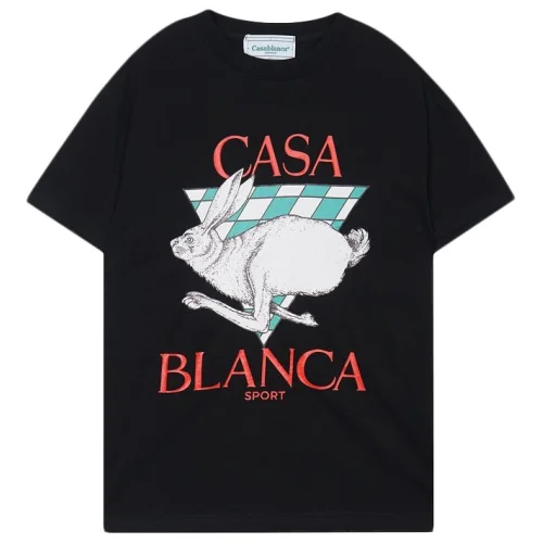 Футболка Casablanca Running Rabbit "Black"