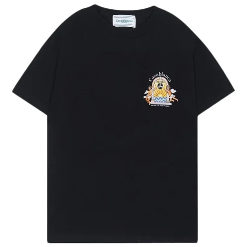 Футболка Casablanca Angels WIth Sun Front Print "Black"