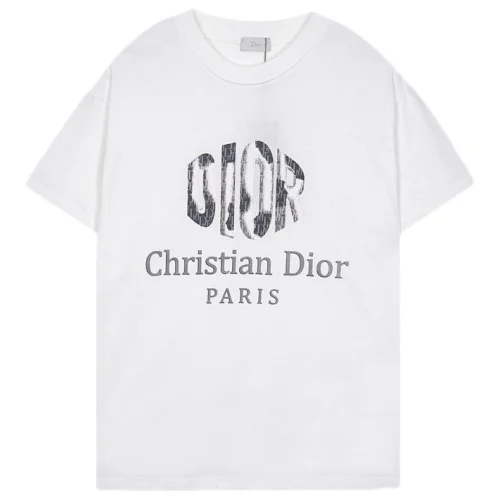 Футболка Christian Dior Logo Inscription Front "White"