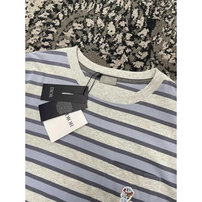 Футболка Christian Dior Lines "White/Blue" фото № 5