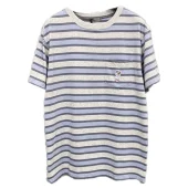 Футболка Christian Dior Lines "White/Blue"