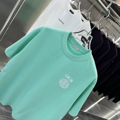 Футболка Christian Dior Logo Dior Compass "Blue" фото № 5 Футболка Christian Dior Logo Dior Compass "Blue" фото № 5