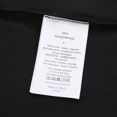 Футболка Christian Dior Inscription With Crayons "Black" фото № 5