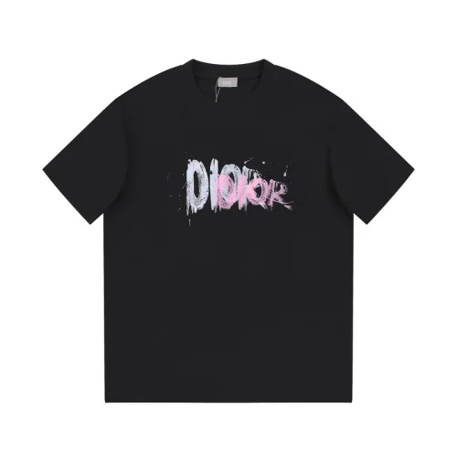 Футболка Christian Dior Inscription With Crayons "Black"