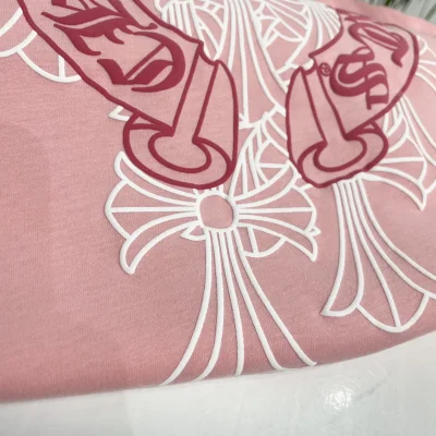 Футболка Chrome Hearts Large logo On the Back "Pink" фото № 2