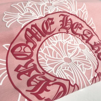 Футболка Chrome Hearts Large logo On the Back "Pink" фото № 5