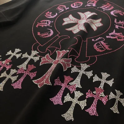 Футболка Chrome Hearts With A Diamond Logo "Black" фото № 3