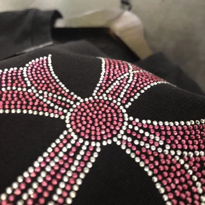 Футболка Chrome Hearts With A Diamond Logo "Black" фото № 4