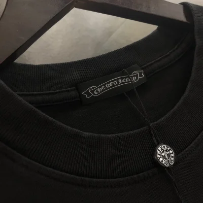 Футболка Chrome Hearts With A Diamond Logo "Black" фото № 7