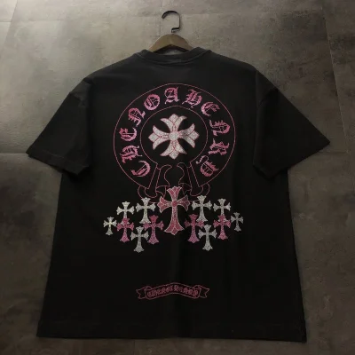 Футболка Chrome Hearts With A Diamond Logo "Black" фото № 8