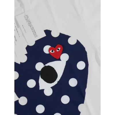 Футболка Comme des Garçons Play Full Heart "White" фото № 3