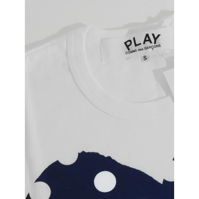 Футболка Comme des Garçons Play Full Heart "White" фото № 4