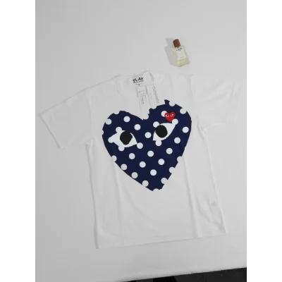 Футболка Comme des Garçons Play Full Heart "White" фото № 2