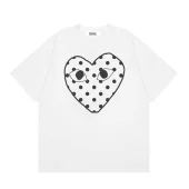 Футболка Comme des Garçons Play Big Dot Heart Eyes "White"
