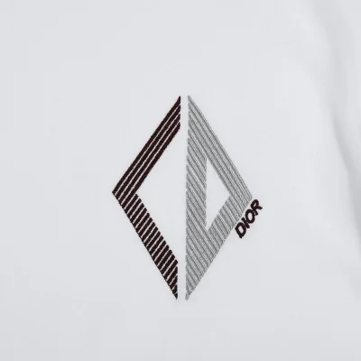 Футболка Dior Rhomb Monogram "White" фото № 4
