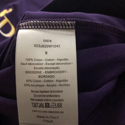 Футболка Dior With A Beautiful Print And Logo "Violet/Black" фото № 5