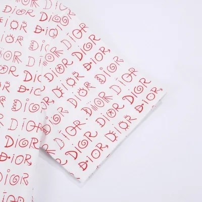 Футболка Dior Print With Text Of Brand Name "White/Red" фото № 7
