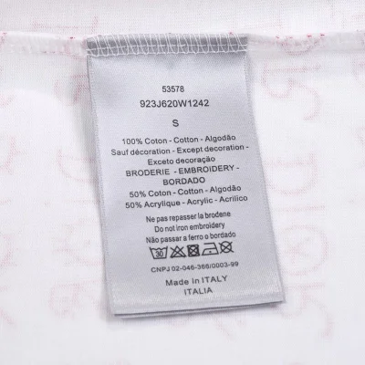 Футболка Dior Print With Text Of Brand Name "White/Red" фото № 9