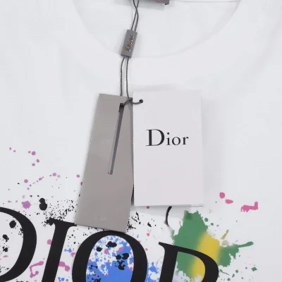 Футболка Dior Paints In Abstraction "White" фото № 5