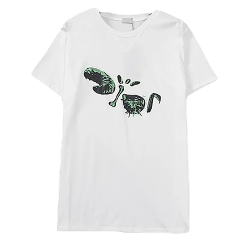 Футболка Dior Unusual Inscription "White"