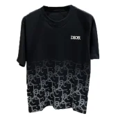 Футболка Dior Letter Print "Black"