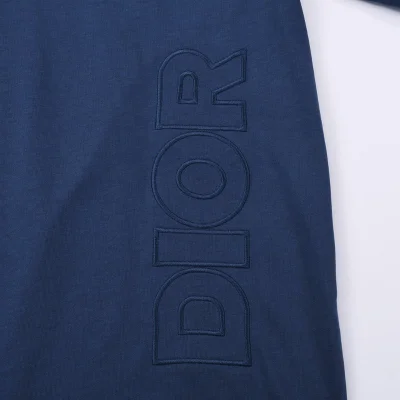 Футболка Dior Embroidered logo "Blue" фото № 2