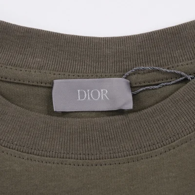 Футболка Dior Basic Collection With Small Logo "Brown" фото № 6