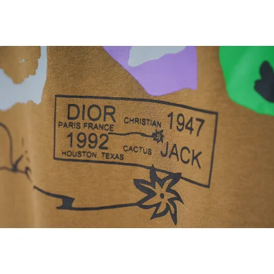 Футболка Dior Faces "Brown" фото № 7