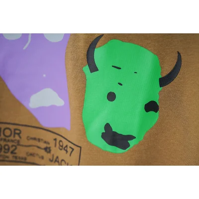 Футболка Dior Faces "Brown" фото № 6