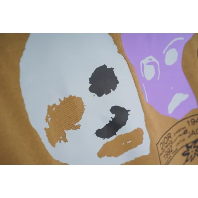 Футболка Dior Faces "Brown" фото № 5