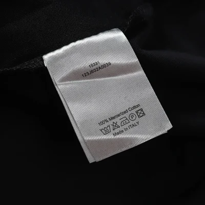 Футболка Dior With Attached Logo "Black" фото № 6