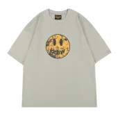 Футболка Drew House With A Worn Smiley Face "Gray/Blue"