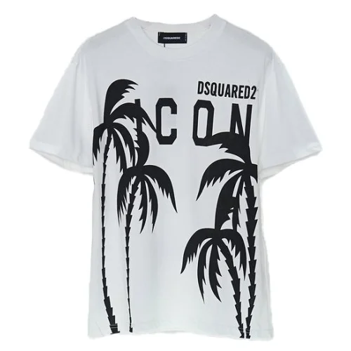 Футболка Dsquared2 With Palm Trees "White"