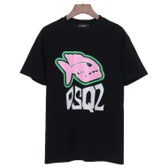 Футболка DSQUARED2 Piranha graphic print "Black"