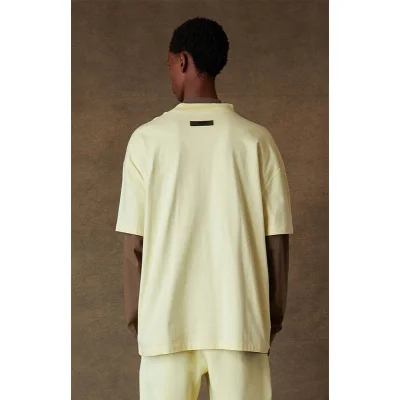 Футболка Fear Of God Cotton Logo "Cream/Yellow" фото № 3