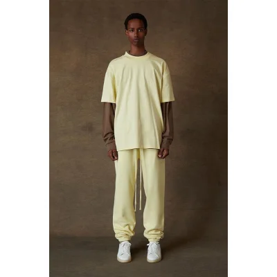 Футболка Fear Of God Cotton Logo "Cream/Yellow" фото № 6