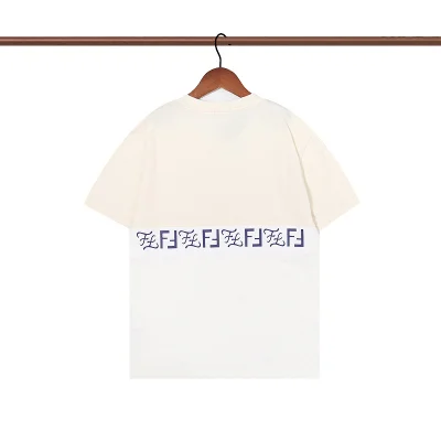 Футболка Fendi Сombined Сolor "Milky/White" фото № 2