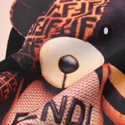Футболка Fendi Branded Bear Image "Black" фото № 8