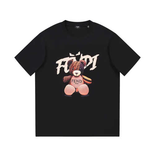 Футболка Fendi Branded Bear Image "Black"