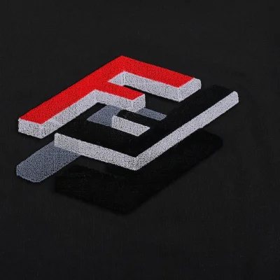 Футболка Fendi Logo On Each Other "Black" фото № 2