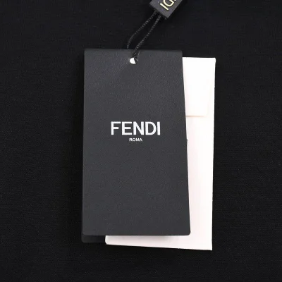 Футболка Fendi Tic Tac Toe "Black" фото № 3