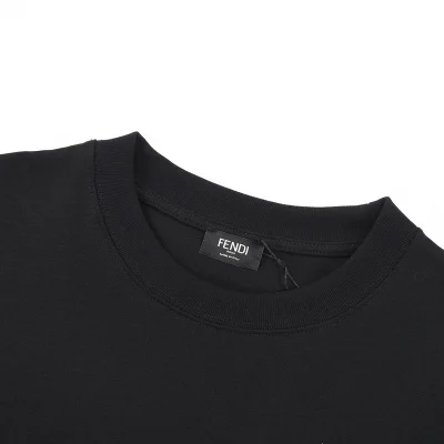 Футболка Fendi Tic Tac Toe "Black" фото № 6