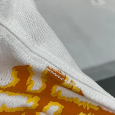 Футболка Fendi Fire Letter Print "White" фото № 4
