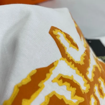 Футболка Fendi Fire Letter Print "White" фото № 8