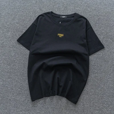 Футболка Fendi With Yellow Text Logo "Black" фото № 2 Футболка Fendi With Yellow Text Logo "Black" фото № 2