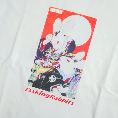 Футболка FR2 Japan Rabbits WIth Sun "White" фото № 3