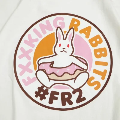 Футболка FR2 Rabbit In A Donut "White" фото № 3