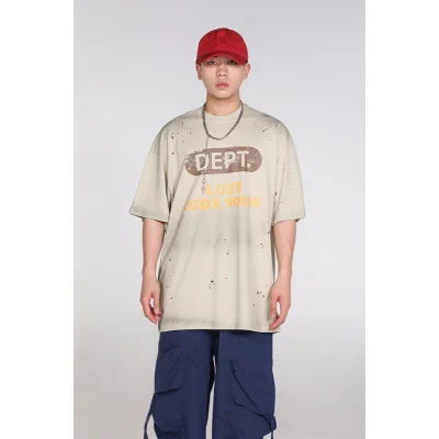 Футболка Gallery Dept Lost Code "Beige" фото № 3